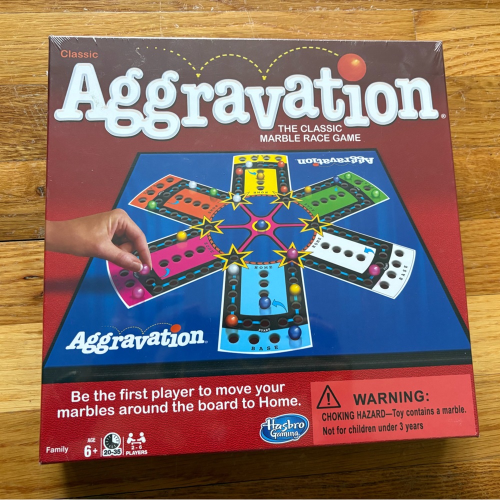 Hasbro Aggravation Board Game - Age 6 & up